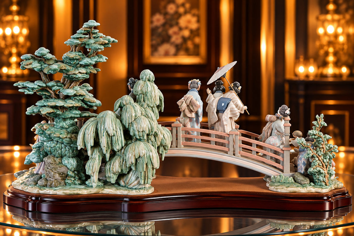 NIB! Lladro Retired ORIENTAL GARDEN 01001775 Limited Ed (750). FREE SHIPPING!