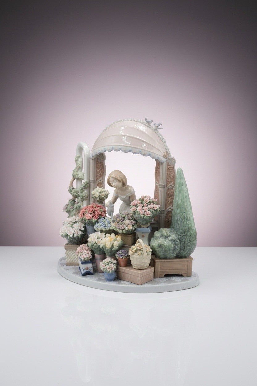 Lladro Romantic Feelings #8250 Large Floral. Ships Directly From Spain. NIB!