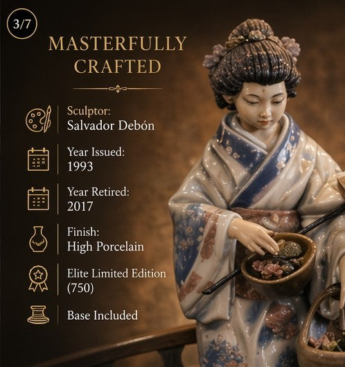 NIB! Lladro Retired ORIENTAL GARDEN 01001775 Limited Ed (750). FREE SHIPPING!