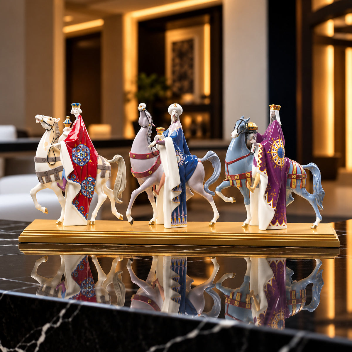 LLADRO Three Kings Set 01009165 NEW IN BOX High Porcelain Retired LE 270.