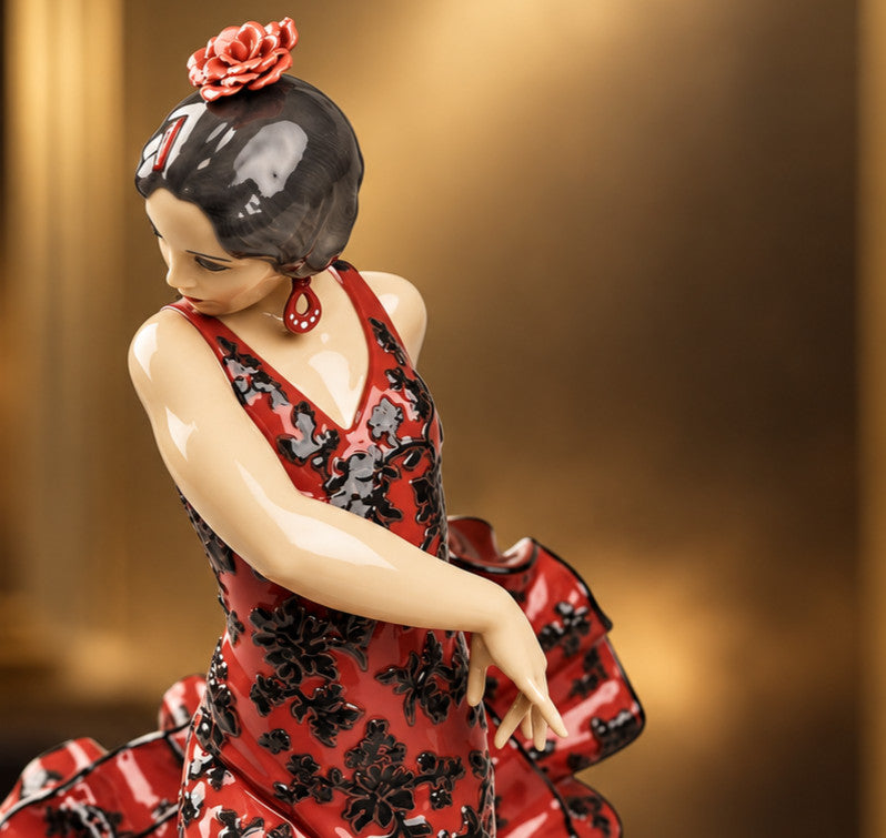 Lladró Flamenco Flair (Red) #01008765 | New in Box | Free Shipping