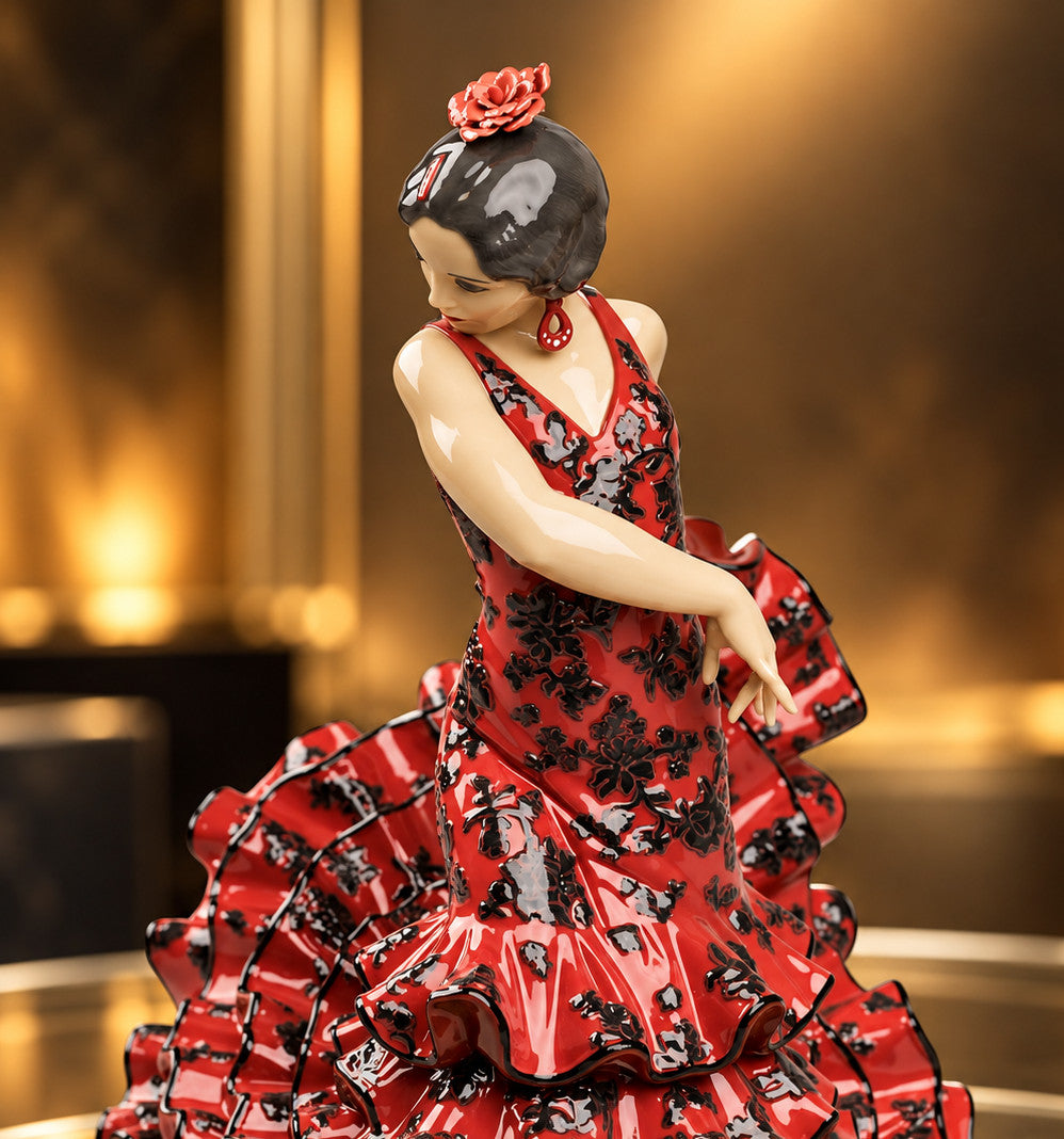 Lladró Flamenco Flair (Red) #01008765 | New in Box | Free Shipping