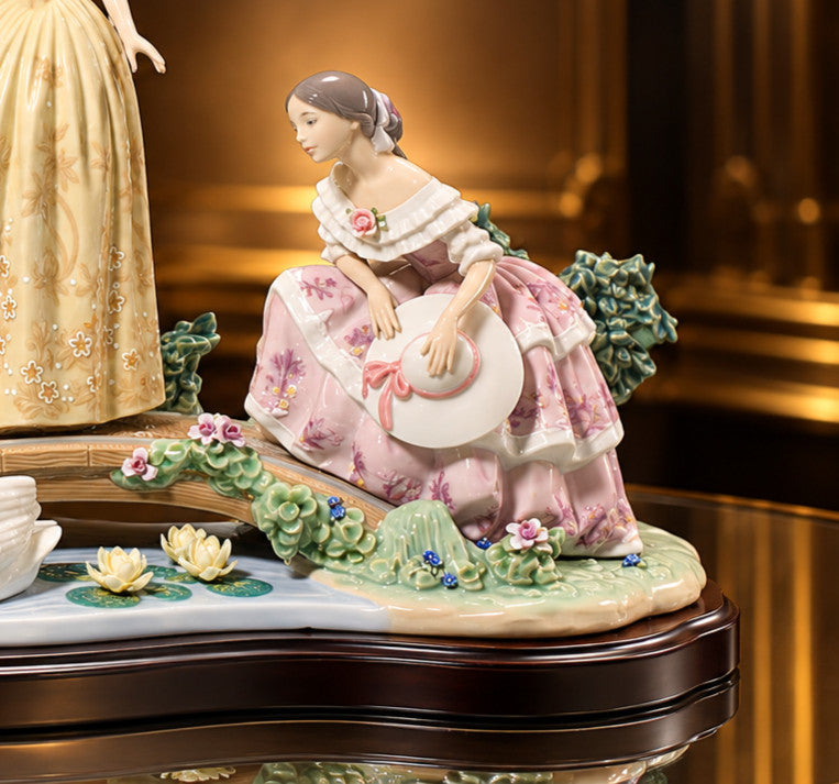 Lladró Daydreaming by the Pond #01008664 – Elite Limited Edition 1,500 – NEW
