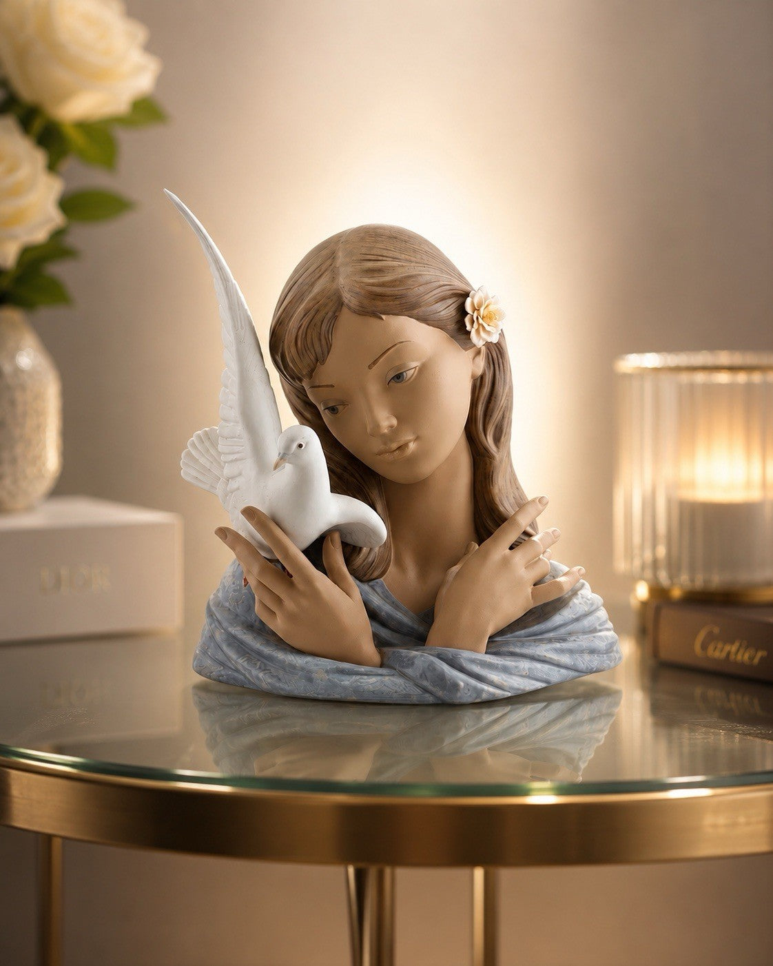 NIB! Lladro Retired 01012412 Thoughts of Peace Figurine. Rare. Pristine.