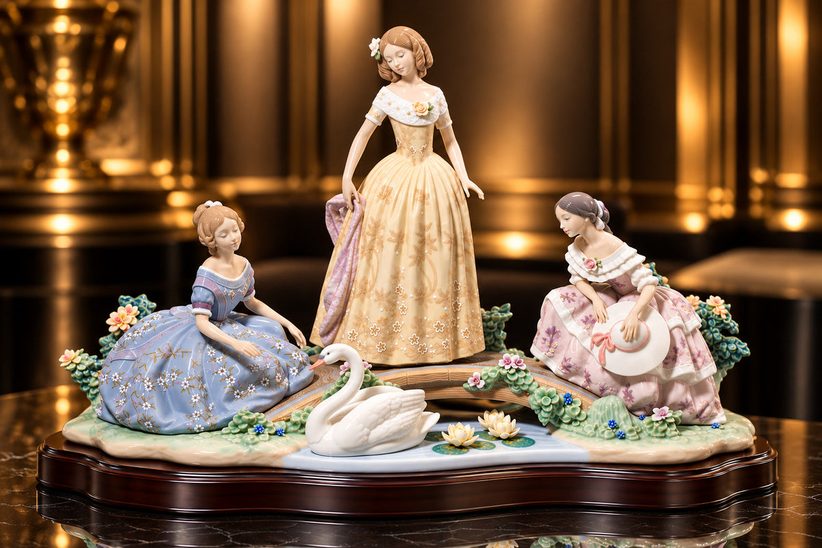 Lladró Daydreaming by the Pond #01008664 – Elite Limited Edition 1,500 – NEW