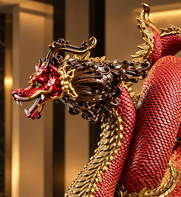 LLADRO Auspicious Dragon Red 01008625 Retired LE 1500 Francisco Polope