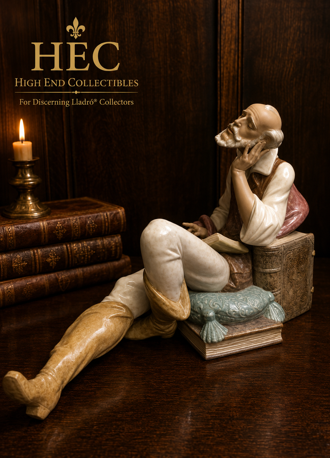 Lladró The Nobleman's Reading #01012459 | Gres | High End Collectibles