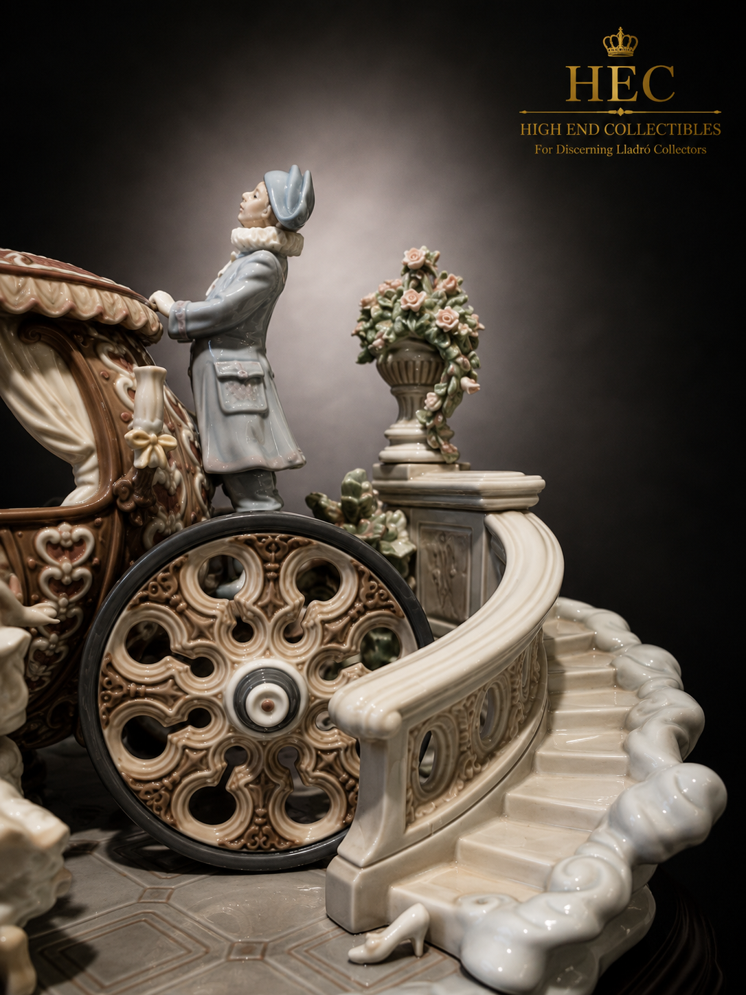 Lladró At the Stroke of Twelve #01001493 | Cinderella | Elite Limited Edition
