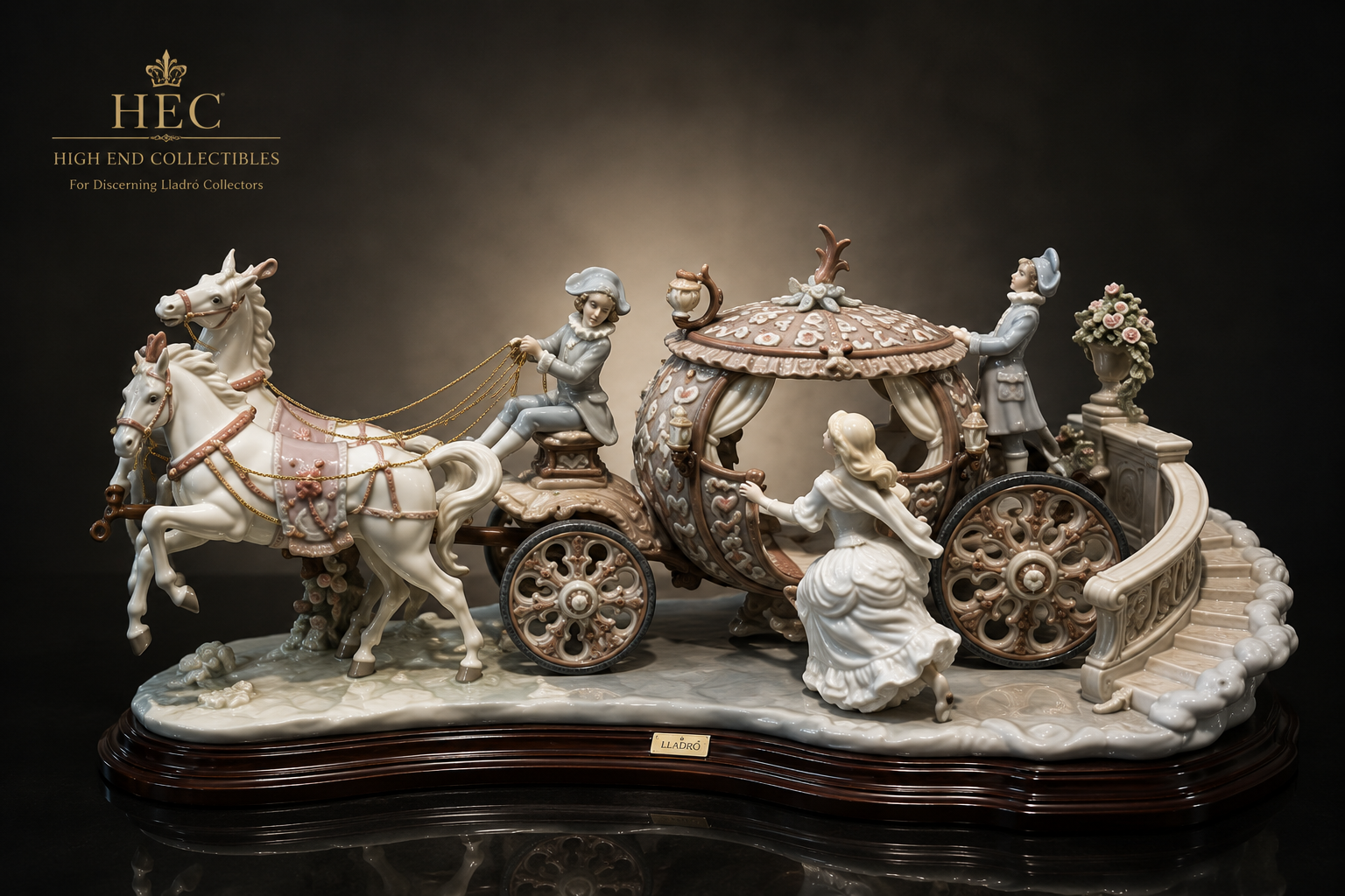 Lladró At the Stroke of Twelve #01001493 | Cinderella | Elite Limited Edition