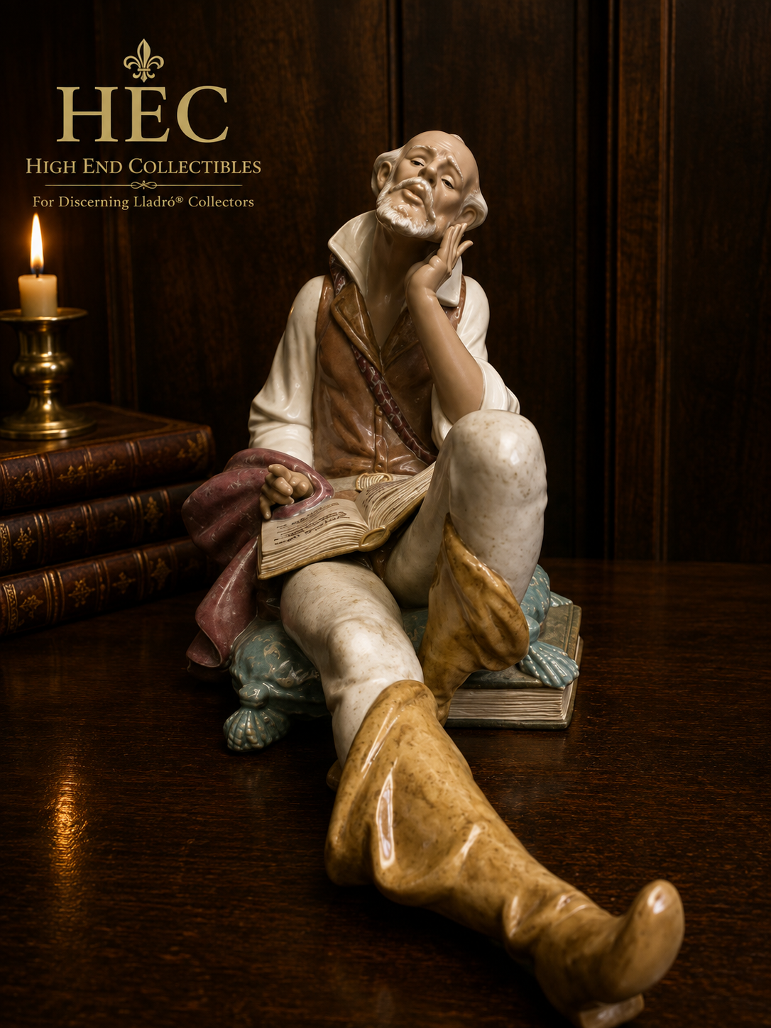 Lladró The Nobleman's Reading #01012459 | Gres | High End Collectibles