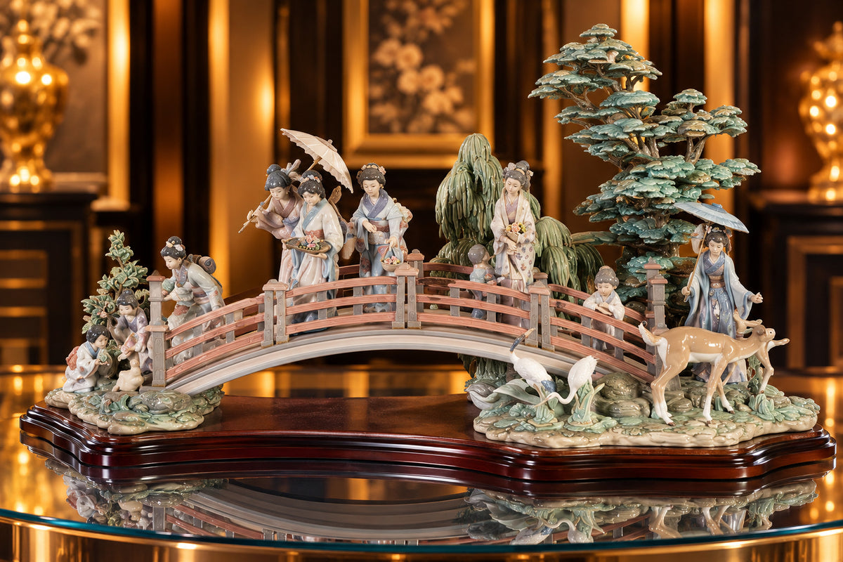 NIB! Lladro Retired ORIENTAL GARDEN 01001775 Limited Ed (750). FREE SHIPPING!
