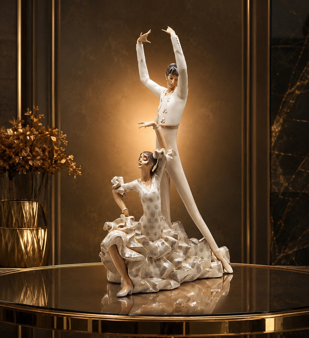 Lladró Flamenco Dancers #01004519 | Rare Retired Porcelain Sculpture