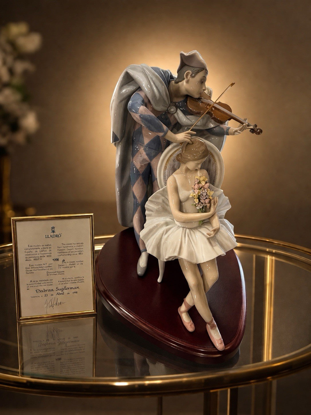 Lladró Jester Serenade #01005932 – Limited Edition 3,000 – Retired 1994