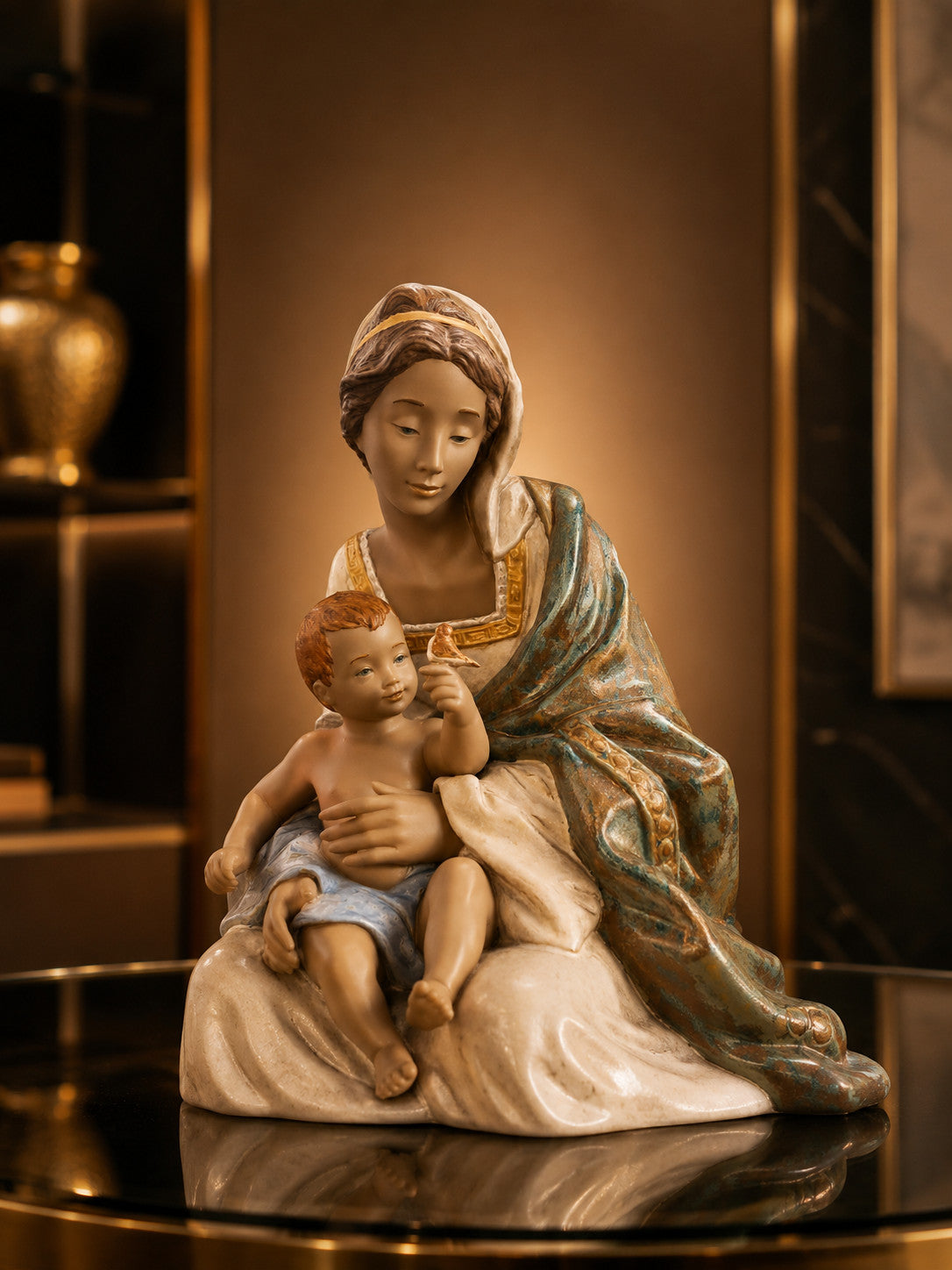 NIB! Retired: 2016 Loving Mother Lladró Item #01012409 Gres Finish