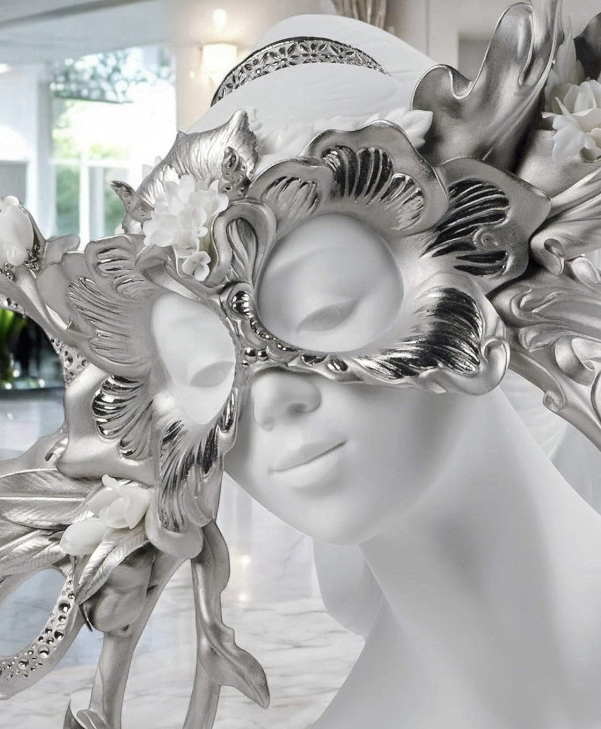 NIB! Lladro Carnival Fantasy Sculpture. Limited Edition. Silver Lustre 01011891