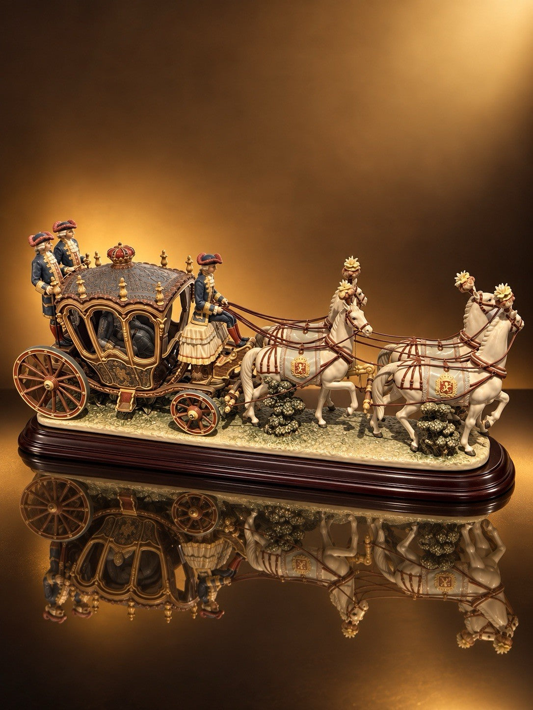 Lladró 18th Century Coach #01001485 | High Porcelain | Elite Limited Edition 500
