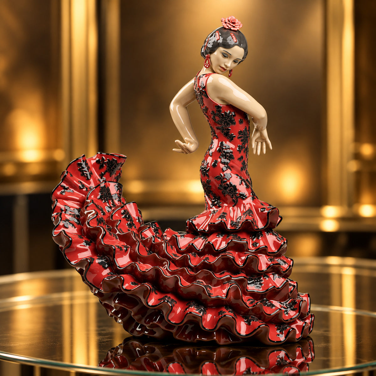 Lladró Flamenco Flair (Red) #01008765 | New in Box | Free Shipping