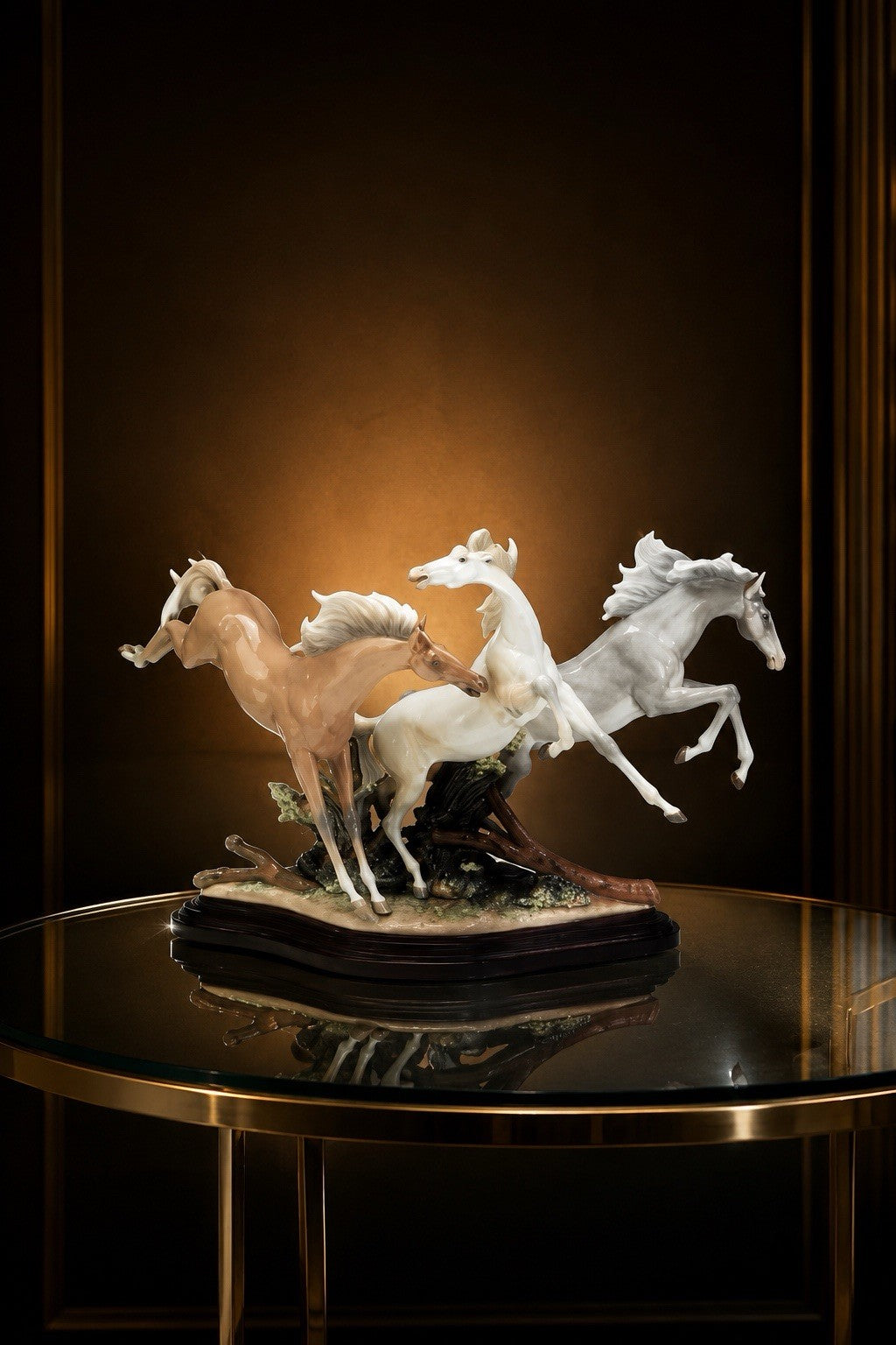 Lladró Born Free #01001420 | Large Porcelain Horse Sculpture | Mint Complete