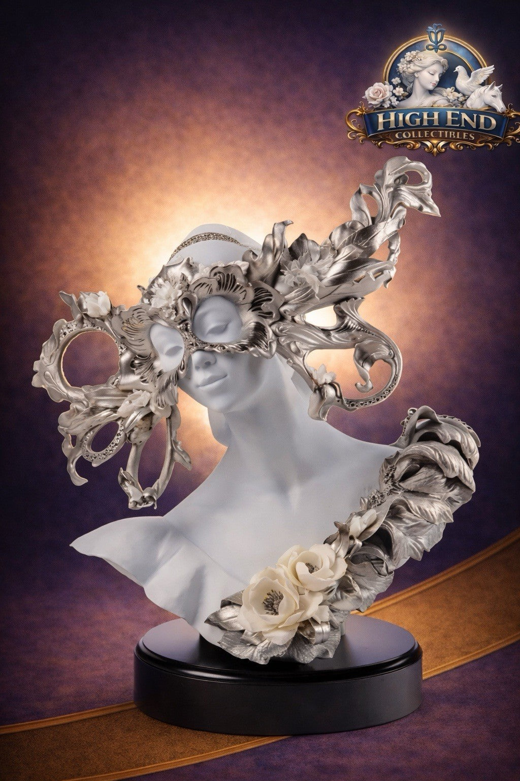 NIB! Lladro Carnival Fantasy Sculpture. Limited Edition. Silver Lustre 01011891