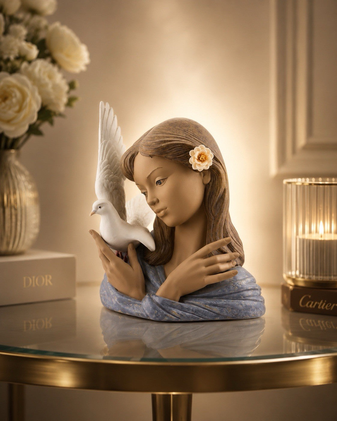 NIB! Lladro Retired 01012412 Thoughts of Peace Figurine. Rare. Pristine.