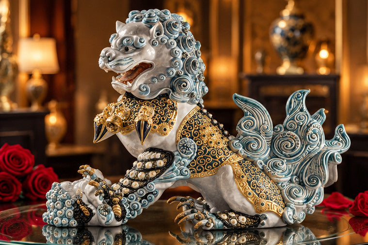 LLADRO Guardian Lioness Blue 01001990 NEW IN BOX High Porcelain LE 188