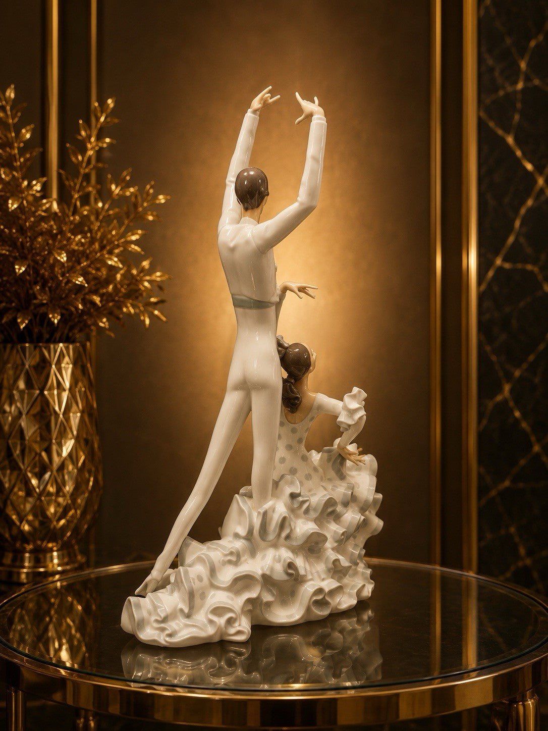 Lladró Flamenco Dancers #01004519 | Rare Retired Porcelain Sculpture
