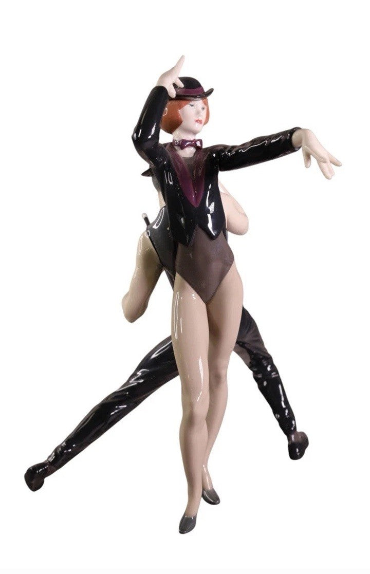 MINT! LLADRÓ ALL THAT JAZZ #01009244 Dancing Couple Porcelain Sculpture
