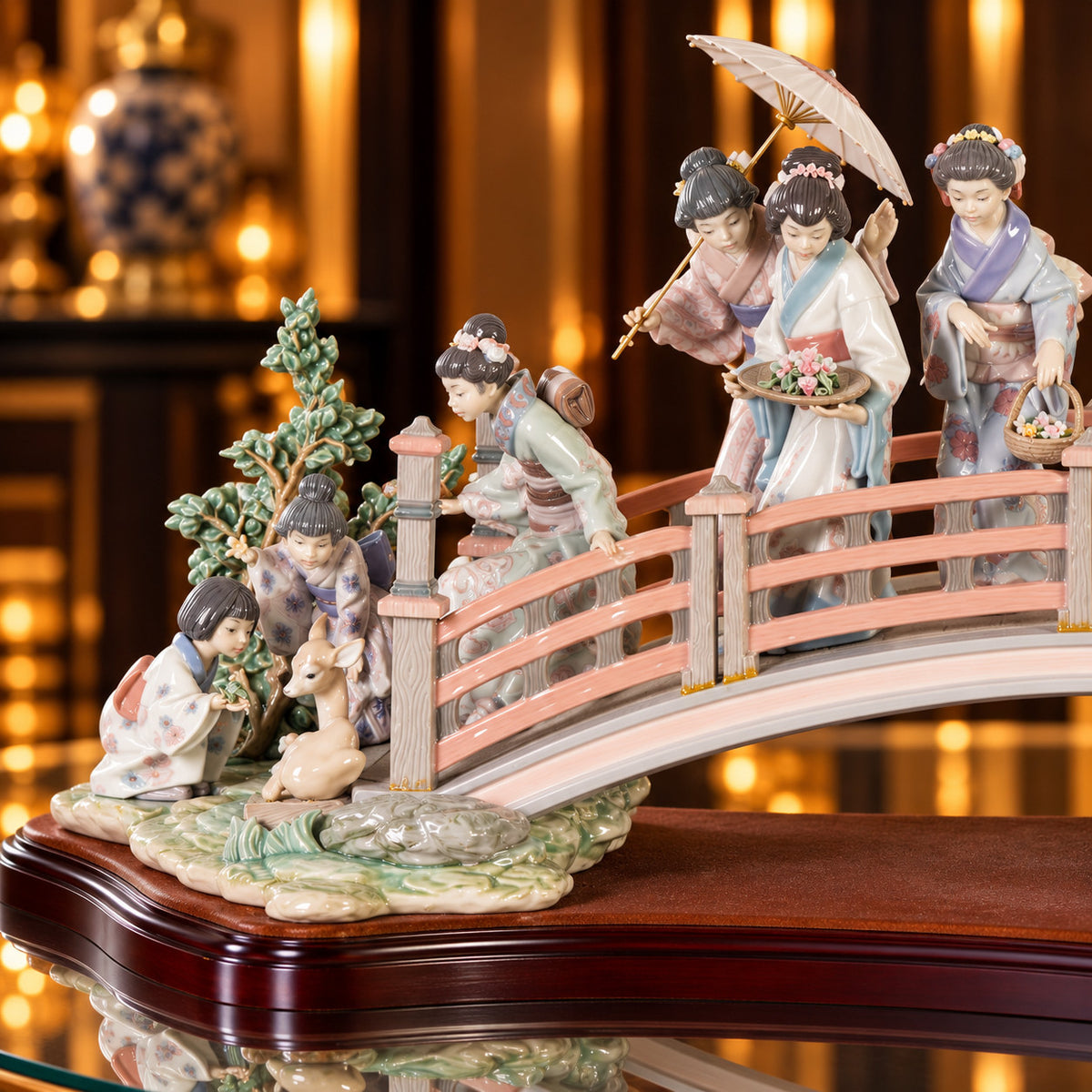 NIB! Lladro Retired ORIENTAL GARDEN 01001775 Limited Ed (750). FREE SHIPPING!