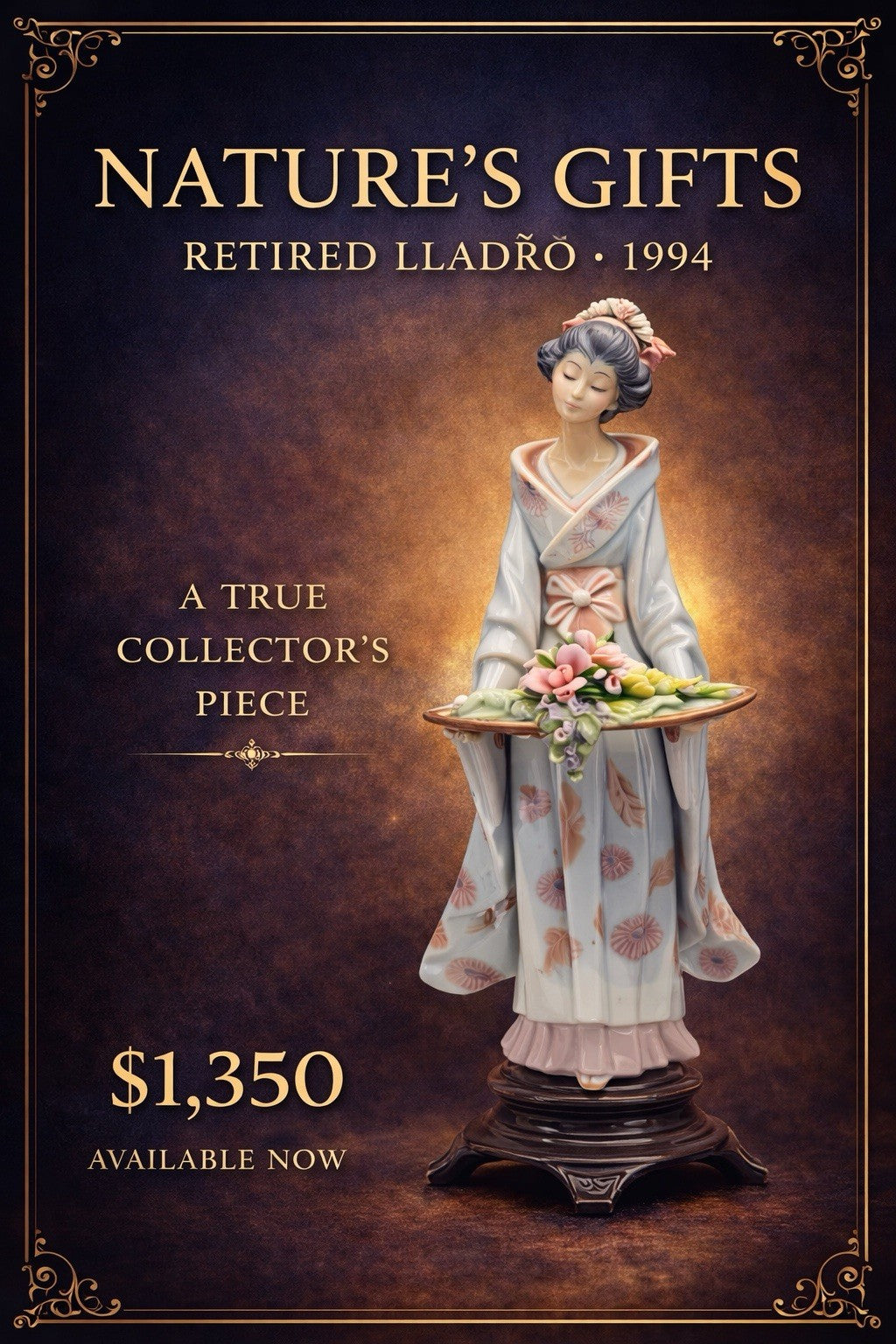 Lladró Nature’s Gifts #01005774 | Retired | Mint in Original Box