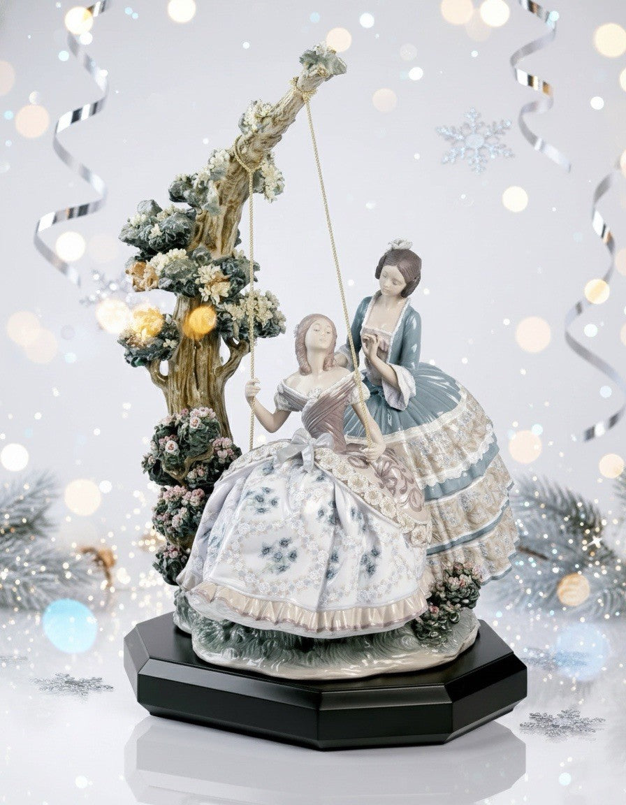 NIB! Lladro A QUIET CONVERSATION - Ships From Spain. RARE. RETIRED.