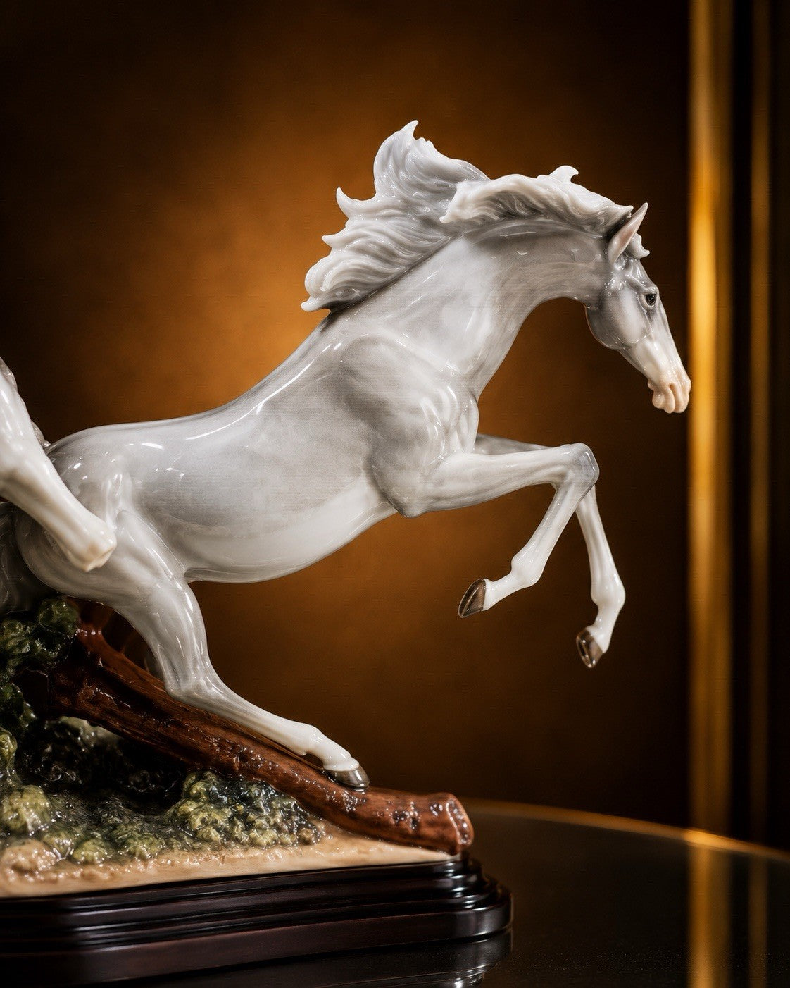 Lladró Born Free #01001420 | Large Porcelain Horse Sculpture | Mint Complete