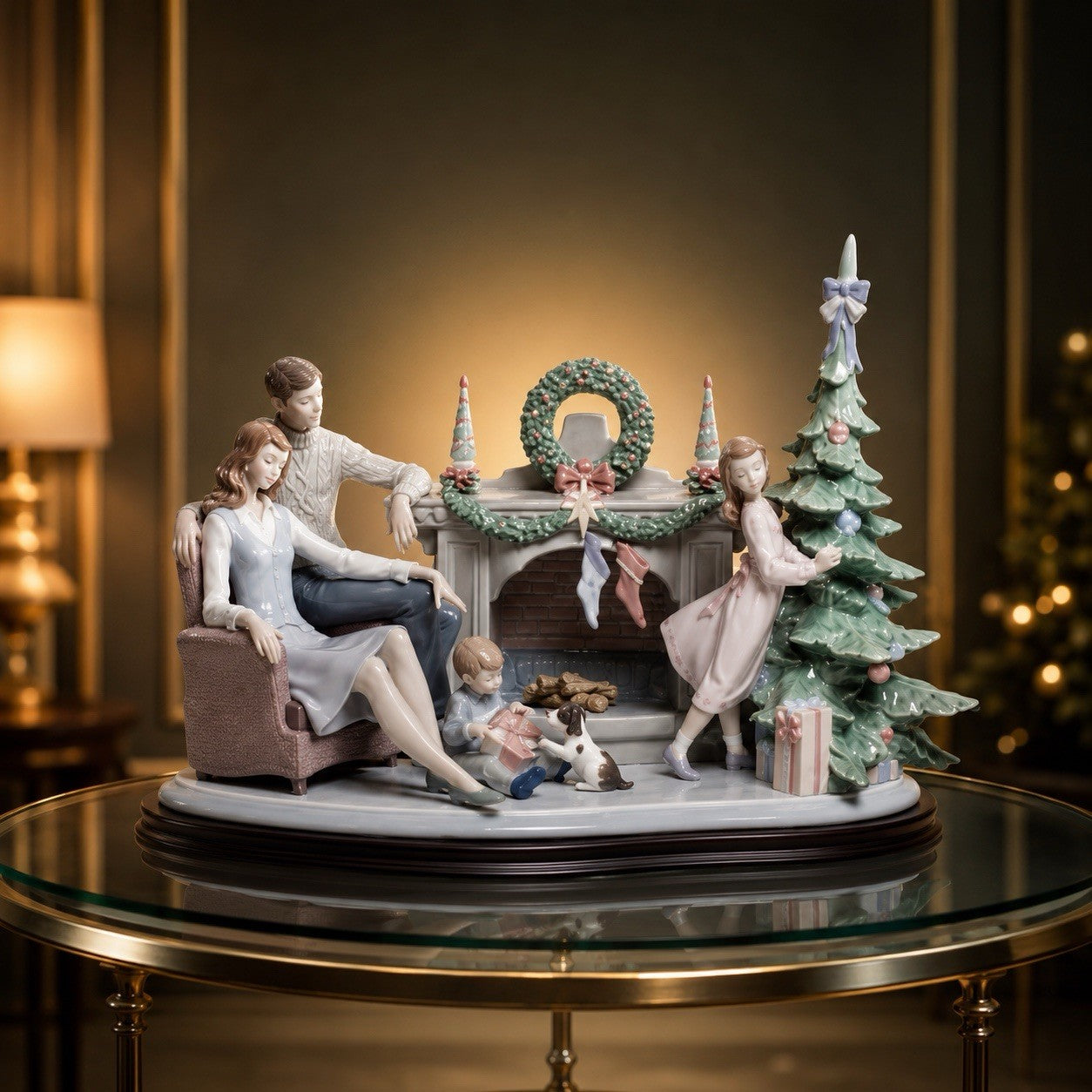 Lladró A Family Christmas #01008260 | Retired 2015 | Mint in Box