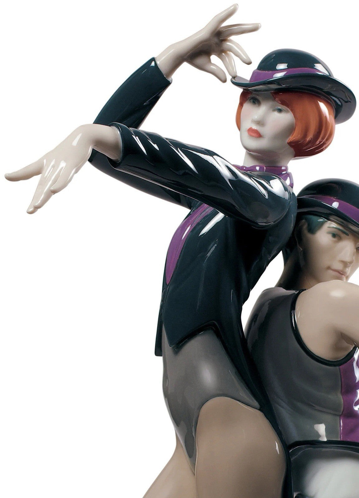 MINT! LLADRÓ ALL THAT JAZZ #01009244 Dancing Couple Porcelain Sculpture