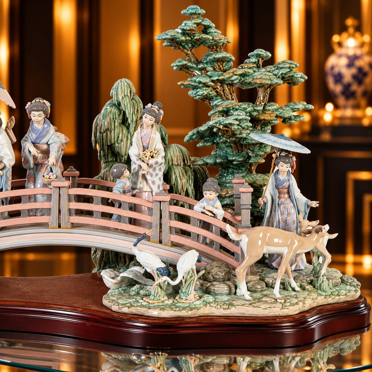 NIB! Lladro Retired ORIENTAL GARDEN 01001775 Limited Ed (750). FREE SHIPPING!